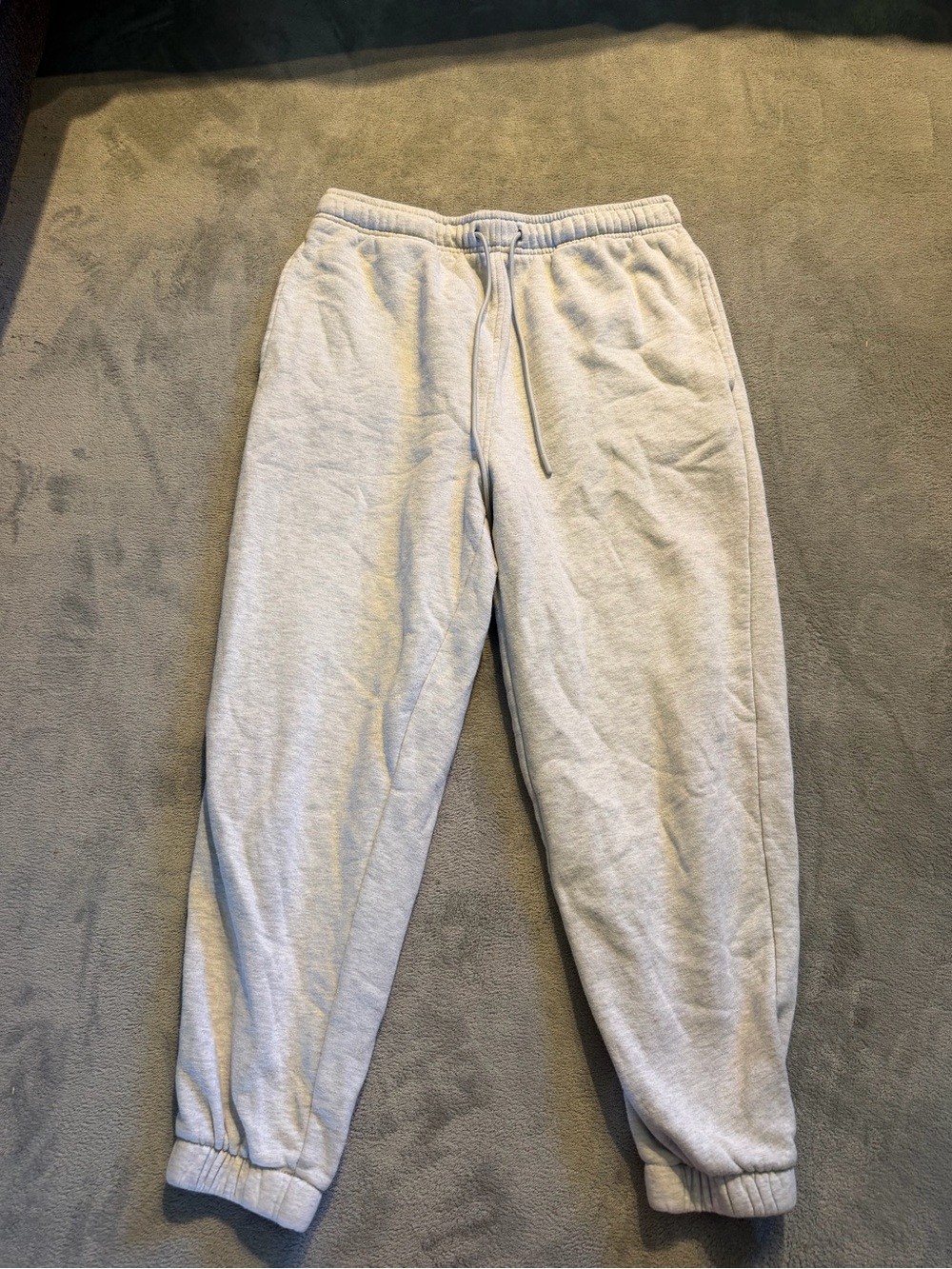 Light Gray Women's Fleece Jogger Pants — Casual Comfort